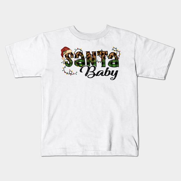 Santa Baby, Vintage Santa Kids T-Shirt by Bam-the-25th